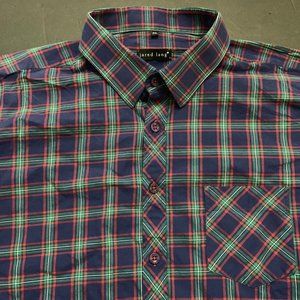 Jared Lang Shrit 3XL Squares Plaid Checks Mens